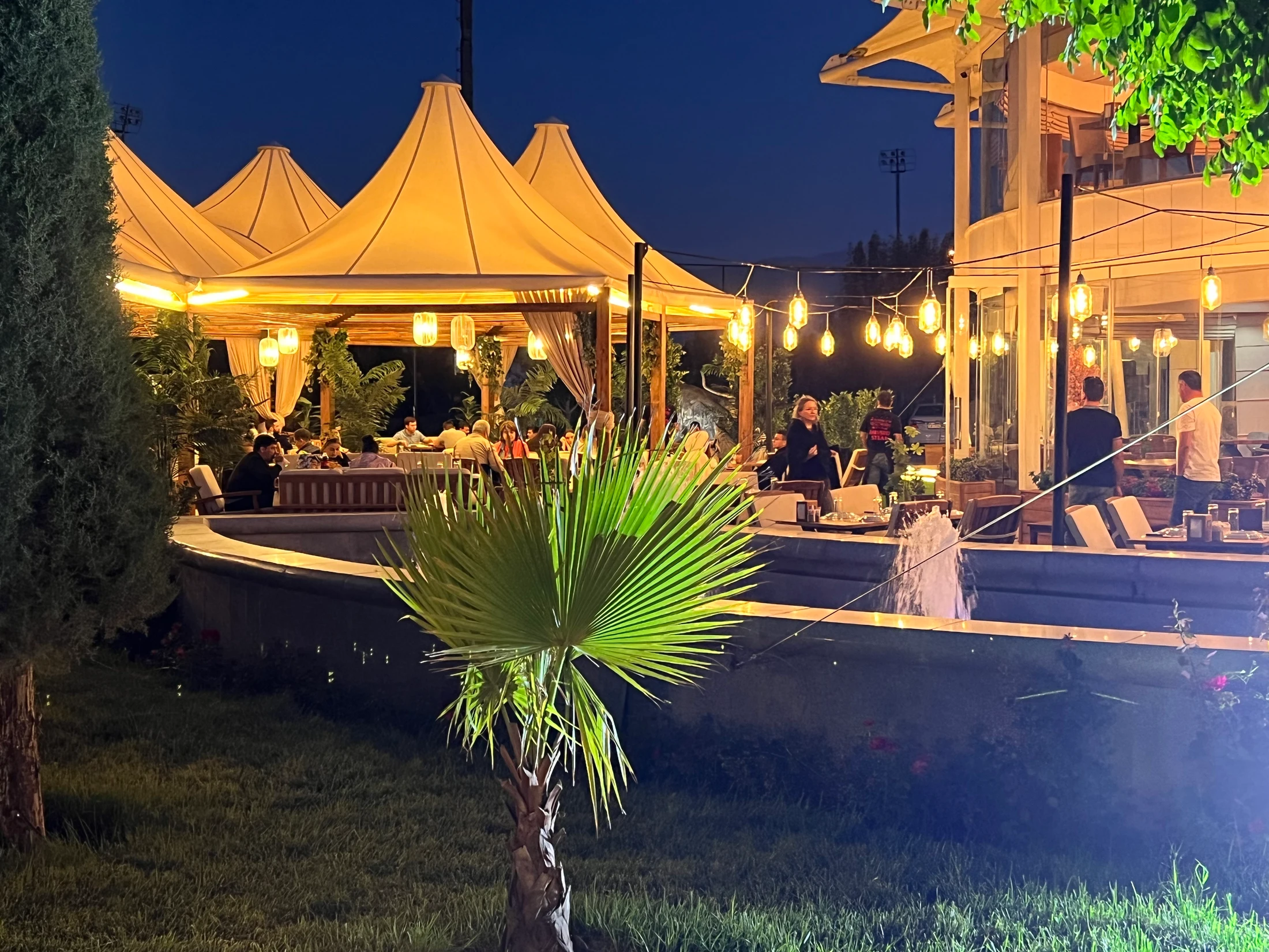 Golden evenings on the terrace